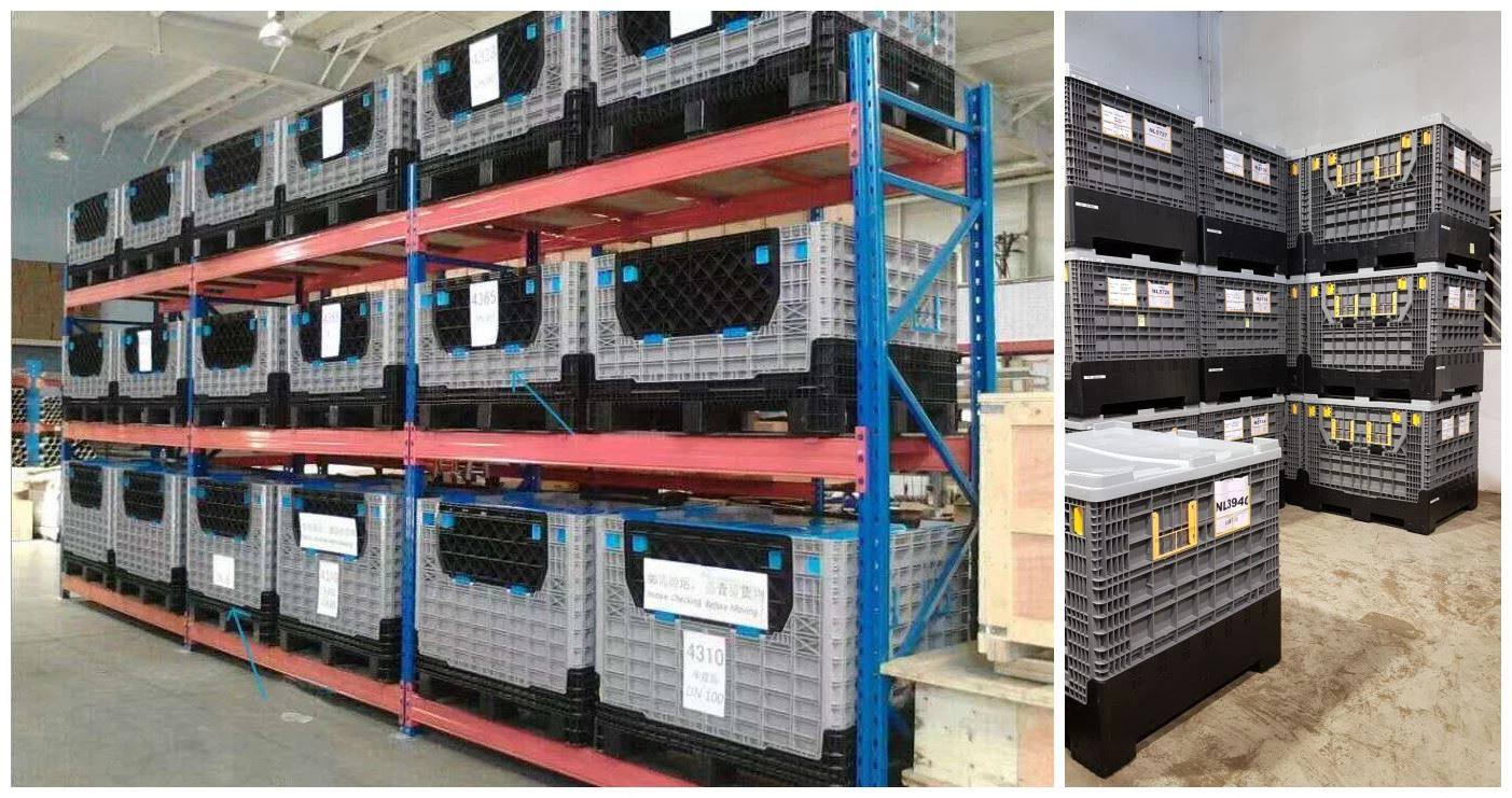 plastic folding bulk container