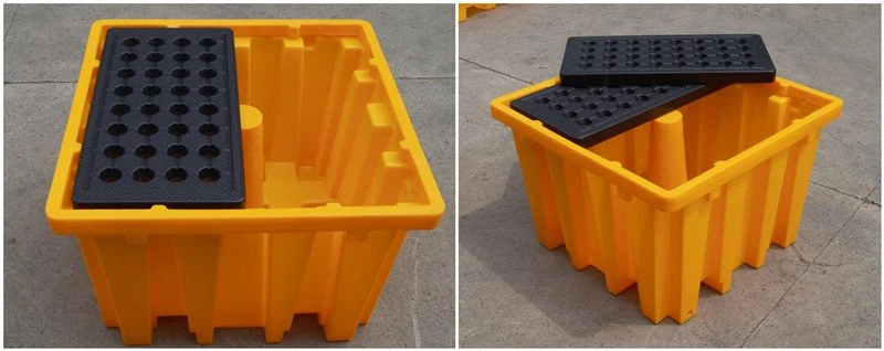 ibc-bunded-pallets-with-black-grating-top ibc-bunded-pallets-with-black-grating-top