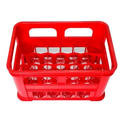 Heavy Duty drži crvenu plastičnu gajbu za pivo
